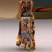 New African Women, Fashionable Bohemian Style, Sleeveless Party For Beach Gatherings, Elegant And Sexy Long Dress_ecoleips.com