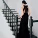 Women's Clothing Elegant Style Hepburn Evening Gown Halter Neck Backless Design Small Fishtail Train For Birthday Parties Ceremonies Emcees Party Wear_ecoleips.com