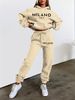 Women's Clothing Unisex Printed Hoodie Sweatshirt Set With Pockets - Casual Streetwear Pullover Hooded Sweatshirt & Joggers In Soft Cotton Blend_ecoleips.com