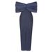 Women's Clothing Sexy Hip Dress Irregular Pleated Shoulder Sleeves Temperament Female Dress_ecoleips.com