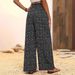 In-stock Cross-border Bestseller European And American Printed Loose Spring-summer Casual Elastic_ecoleips.com