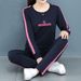 Plus-size Women's Sports Suit For Spring Autumn 2026, New Style Mom Outfit, Sweatshirt And Long Pants, Stylish Casual_ecoleips.com