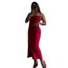 Women's Sexy Halter Backless Lace Up High Slit Bodycon Maxi Dress – Summer Party Club Gown 2026_ecoleips.com