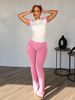 Women's Clothing Contrast Color Raglan Sleeve Casual Sports Yoga Pants Suit Two Piece Suit_ecoleips.com