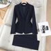 Women's Slim Fit Formal Work Uniform Hotel Front Desk Manager Suit Professional Interview Wear Spring Autumn New Style Set_ecoleips.com