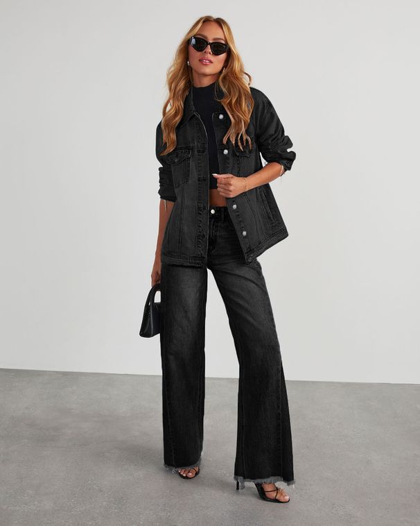 New Washed Loose Casual Straight Wide Leg Mopping Pants in stock_ecoleips.com