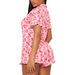 Women's Clothing Leisure Printed Lapel Ruffle Short Sleeved Shorts Suit_ecoleips.com