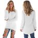 Women's Clothing Casual Long Sleeve Cotton Blend Sweater - Soft Loose Fit Round Neck Pullover Top For Autumn Winter_ecoleips.com