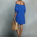 2026 New Vintage Artistic Patchwork Dress, Solid Color Lantern Sleeves, Loose Waist, Short Sleeve, Casual Straight Dress_ecoleips.com