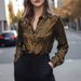 Popular Item On Wish And Amazon: New Autumn Satin Printed Long-sleeve Women's Shirt_ecoleips.com