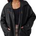 Women's Clothing Plus Size Oversized Biker Jacket Faux Leather Motorcycle Jacket For Fall_ecoleips.com