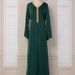 Verve MT058 Dubai Evening Muslim Clothing Dress Rhinestone Fashion Street Robe_ecoleips.com