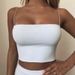 Women's Clothing Street Shooting Thin Rubber Band Suspenders Small Vest Women's Short Flat Mouth Solid Color Tube Top_ecoleips.com