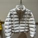 girl 2025 Winter New Stylish Ribbed Down Jacket For Women, Short Stand Collar, Korean Fashion Puff Soft Coat_ecoleips.com