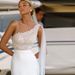 Elegant One-Shoulder Wedding Dress With Sheer Cape – High Waist Mermaid Gown For Brides, Evening Banquet & Party (Sizes 2-16)_ecoleips.com