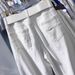 Women's Clothing Large Size White Scimitar Jeans Wide Leg Pants Slim Narrow Pants_ecoleips.com