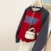 American-style Real-shot Raglan Sleeve Knitted Sweatshirt For Women, Spring And Autumn Wear, Korean Version, Loose Fit,_ecoleips.com