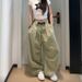 K Wide Leg Curved Knife Pants Women's New Lazy Style Relaxed Feeling Versatile Casual Sports Pants. No Belt_ecoleips.com