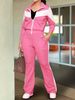 Women's Clothing Fashionable And Comfortable Contrast Color Stitching Sports Style Zipper Jacket And Casual Trousers_ecoleips.com