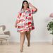Women's Clothing Plus Size Women's Printed Shirt Mid Sleeve Long Summer For Formal & Casual For Women Printed Shirt_ecoleips.com
