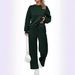 Premium Stretch-Waist Lounge Set For Women - Oversized T-Shirt & Elastic Joggers (5XL Plus Size, 4 Trend Colors, 850g Heavy Fleece)_ecoleips.com