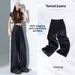 Wholesale White Wide-leg Pants, Tencel Denim Jeans Spring/summer Cool-touch, Water-resistant, Windproof, Dustproof,_ecoleips.com