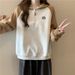 Real Shot Of Foreign Trade Women's Spring Autumn Thin Sweatshirt With Contrasting Colors, Raglan Sleeves, Half-zip, And_ecoleips.com