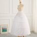Wedding Dress Hoop Skirt – 4 Steel Hoops, Adjustable Waist, Floor-Length Petticoat For Bridal & Formal Gowns (White)_ecoleips.com