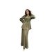 Cross-border Ready-to-ship Women's Clothing 2025 Autumn New Elegant Cardigan Top And Solid Color Socialite Dress_ecoleips.com