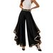 Patchwork Layered Chiffon High-Waisted Casual Wide Leg Pants American Fashion Style For Women_ecoleips.com