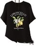European And American Cross-border Foreign Trade Wholesale Clothing, Lemon Fruit Fresh Style Round Neck Plus Size_ecoleips.com