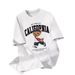 Women's Clothing Casual California College Style White Bear Print Round Neck Short Sleeve Fitted Women's T Shirt Suitable For Summer_ecoleips.com