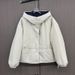 girl European Style Plaid Patchwork Hooded Jacket For Women 2025 Autumn Winter New Loose Warm Padded Cotton Coat Top_ecoleips.com