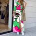 2026 Women Long Sleeve Printed Shirt Dress, Positioning Floral Casual Long Dress_ecoleips.com