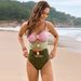 2025 new style swimsuit solid color splicing hot style metal button swimsuit European and American cross border one piece swimsuit_ecoleips.com