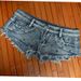 Raw Edge Washed Vintage Color Distressed Rivet Ultra-low-rise Hot Pants Sexy Nightclub Slim-fit Women's Denim Shorts_ecoleips.com