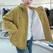girl 2025 Korean Style Hooded Fleece Parka Women, Loose Fit, Versatile, Thickened, Warm, Short Jacket For Autumn And Winter_ecoleips.com
