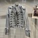 Women's Slimming Stand Collar Long Sleeve Denim Jacket Heavy Industry Motorcycle Short Trendy Top For Spring Autumn Winter_ecoleips.com