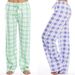 Women's Clothing Classic Plaid Home Casual Trousers Home Loose Women's Trousers_ecoleips.com