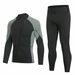 Aria Basics Cross-Border Two-Piece 3mm Diving Long Sleeve Sun Protection Snorkeling Surfing Jellyfish Suit Cold-Proof Warm Swimsuit_ecoleips.com