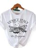 European And American Cross-border Foreign Trade Women's Fashion Urban Round-neck Printed Short-sleeve T-shirt Top_ecoleips.com