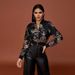 Autumn New Women's Sexy Hot Girl Style Sequin Embroidered Short Slim Long Sleeve Jacket_ecoleips.com