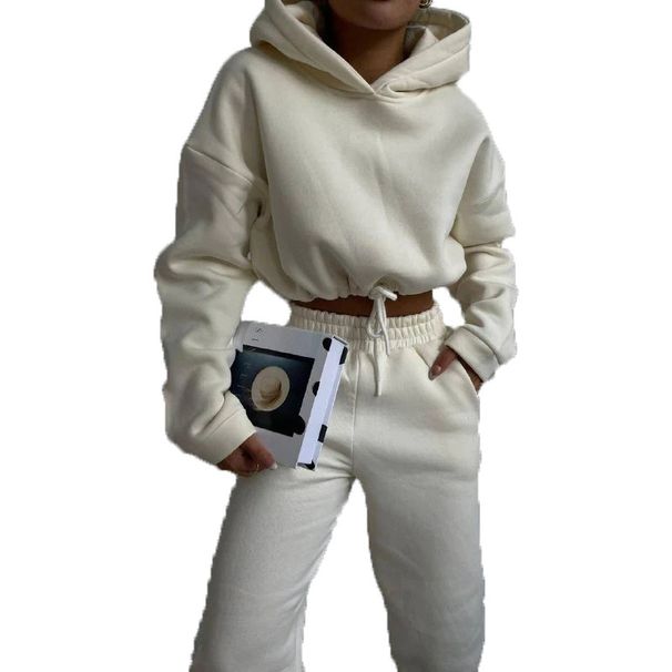 Women's Hooded Sweater Set Two-piece Set_ecoleips.com