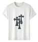 Women's T-Shirts Tshirt Muscle Freaks Gothic Crosses Dark Style T-shirt_ecoleips.com