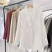 Women's 2025 Autumn New Loose Fit Elegant Commuter Niche Street Style Casual Blazer Jacket For Women_ecoleips.com