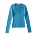 Aria Basics Aria Basics New European And American Style Sexy Deep U-neck Basic Pure Desire Slim-fit Long-sleeve Pullover Knit Top For Women_ecoleips.com