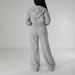 Women's Fleece-Lined Hoodie And High-Waisted Casual Pants Set, Comfortable Two-Piece Outfit For Daily Wear, Loungewear, And Street Style_ecoleips.com