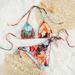 2026 Cute Floral Print Two Piece Bikini Set Hot Selling Sexy Girl Tie up Swimsuit for Spa Three Piece Women's Clothing_ecoleips.com