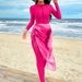 Muslim Swimsuit Women's One-Piece Swimsuit With Skirt Long Sleeve Beachwear Sun Protection Two-Piece Set Swimming Suit_ecoleips.com
