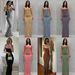 Women's Clothing Women's Slimming Spaghetti Strap Skirt Style Kardashian Fitted Fishtail Casual Home Dress Solid Color Thai Hot Girl_ecoleips.com